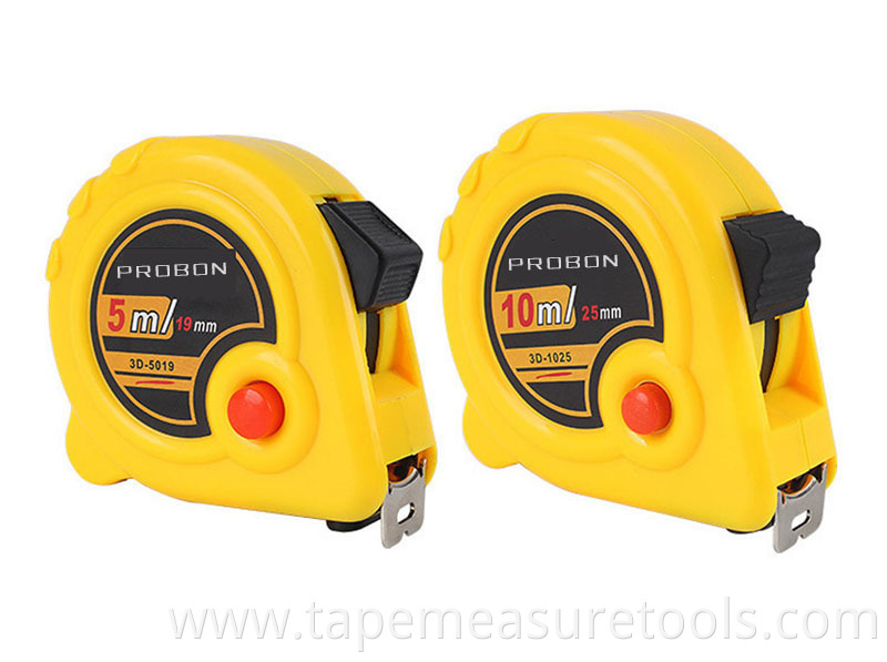 Wholesale 3m 5m 7.5m 10m ABS new material three locks restractable tape measure with logo custom